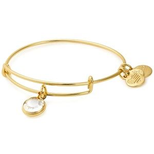 Alex and Ani April Charm Bracelet - Gold Finish